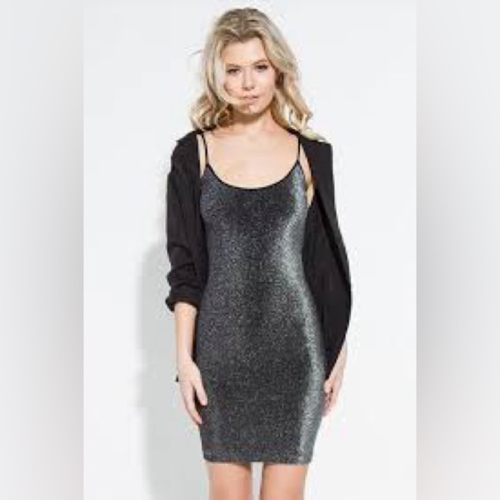 Sugar lips Black basic dress OS NWOT
